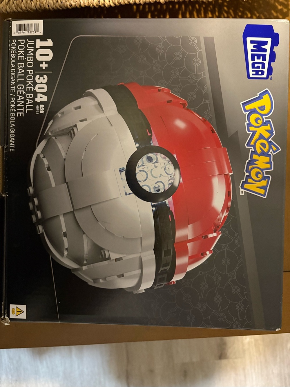 Mega Construx Pokémon Jumbo Poke Ball Building Set - Red & White
